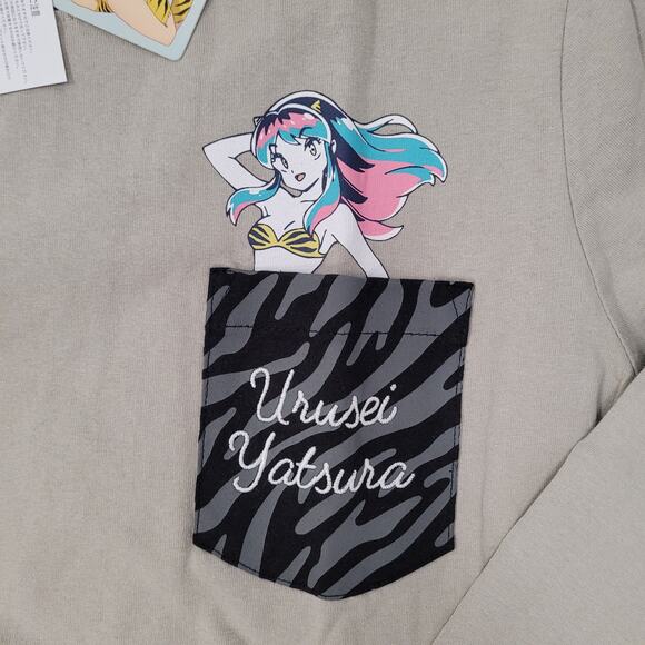 Urusei-Yatsura Japanese Anime Shirt Womens M/L 19x25 Zebra Pocket - Picture 8 of 16